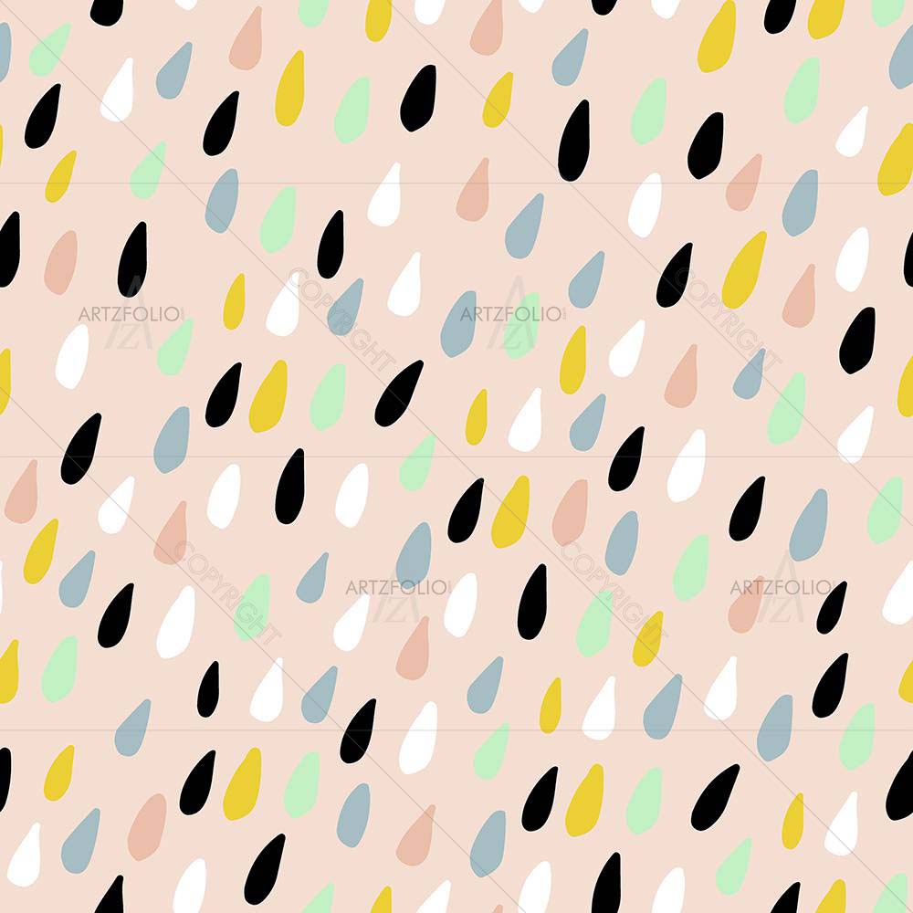 Colorful Water Drops — custom-size art design 5008392