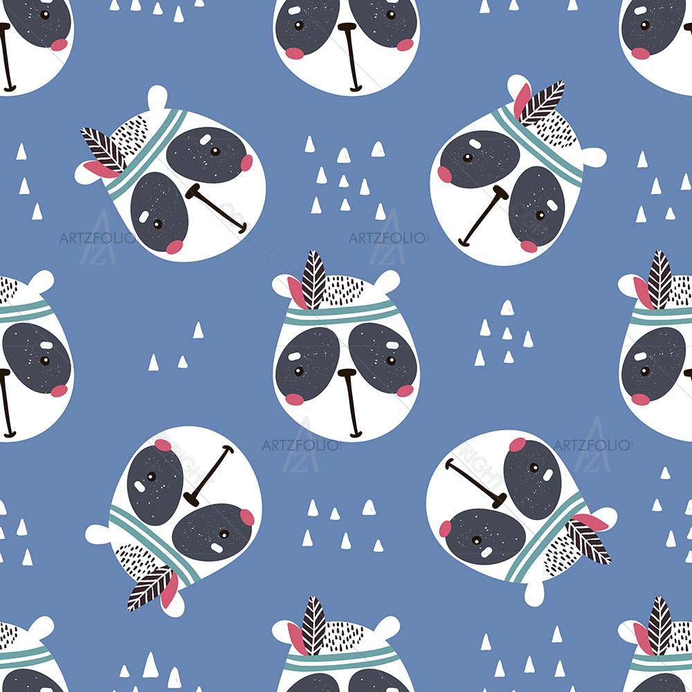 Kids Panda Face D1 — custom-size art design 5008407