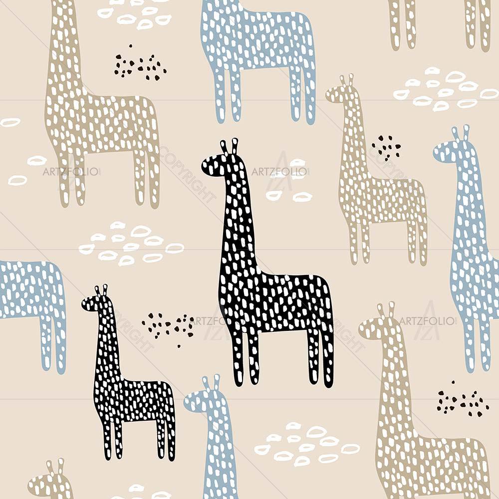 Kids Giraffe D2 — custom-size art design 5008412