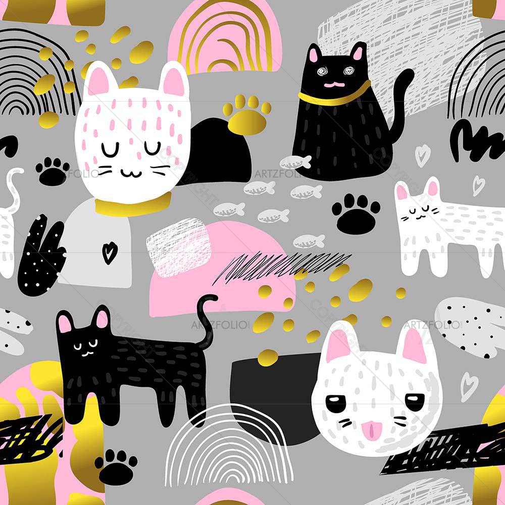 Cats Kitten — custom-size art design 5008434
