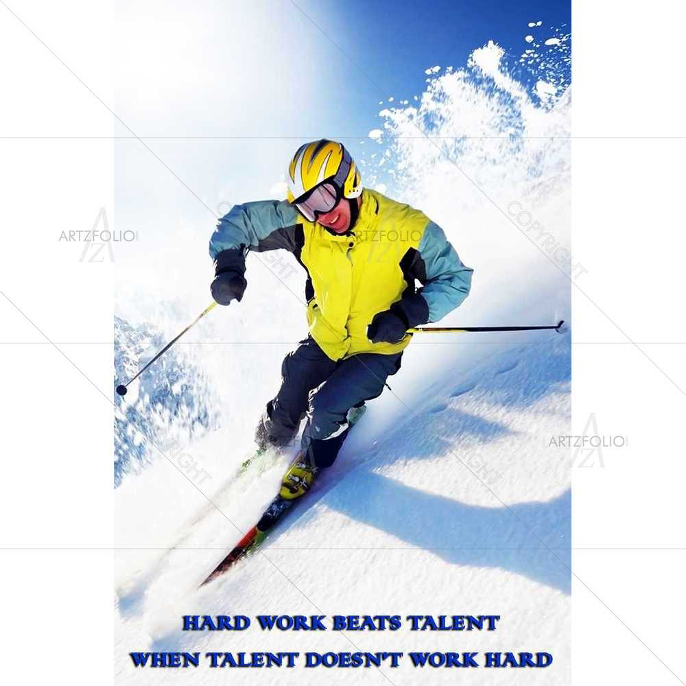 Hard Work — Inspirational custom art by ArtzFolio