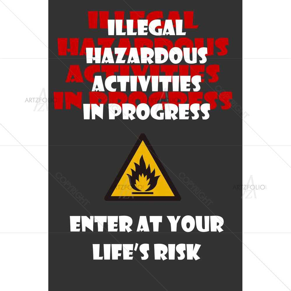 Hazardous Activities D1 — custom-size art design 5008444