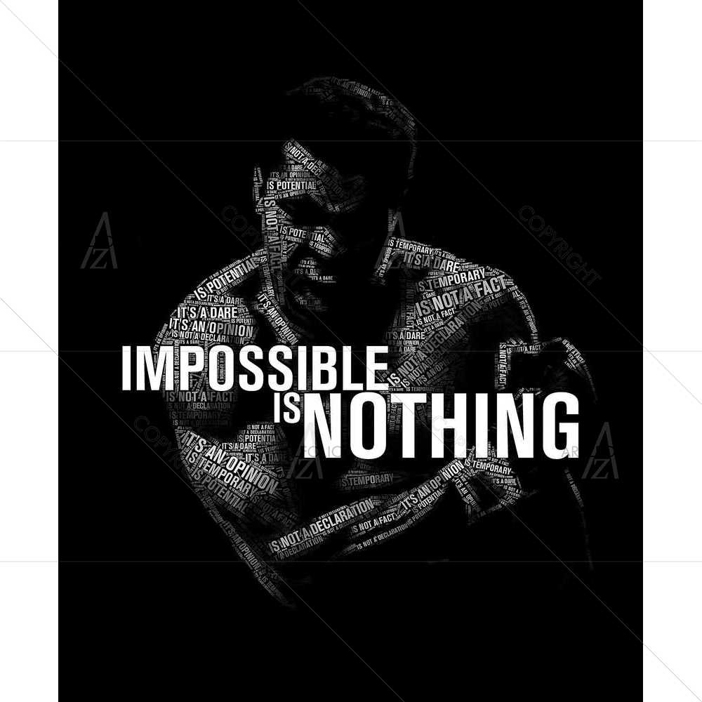 Impossible is Nothing — custom-size art design 5008447