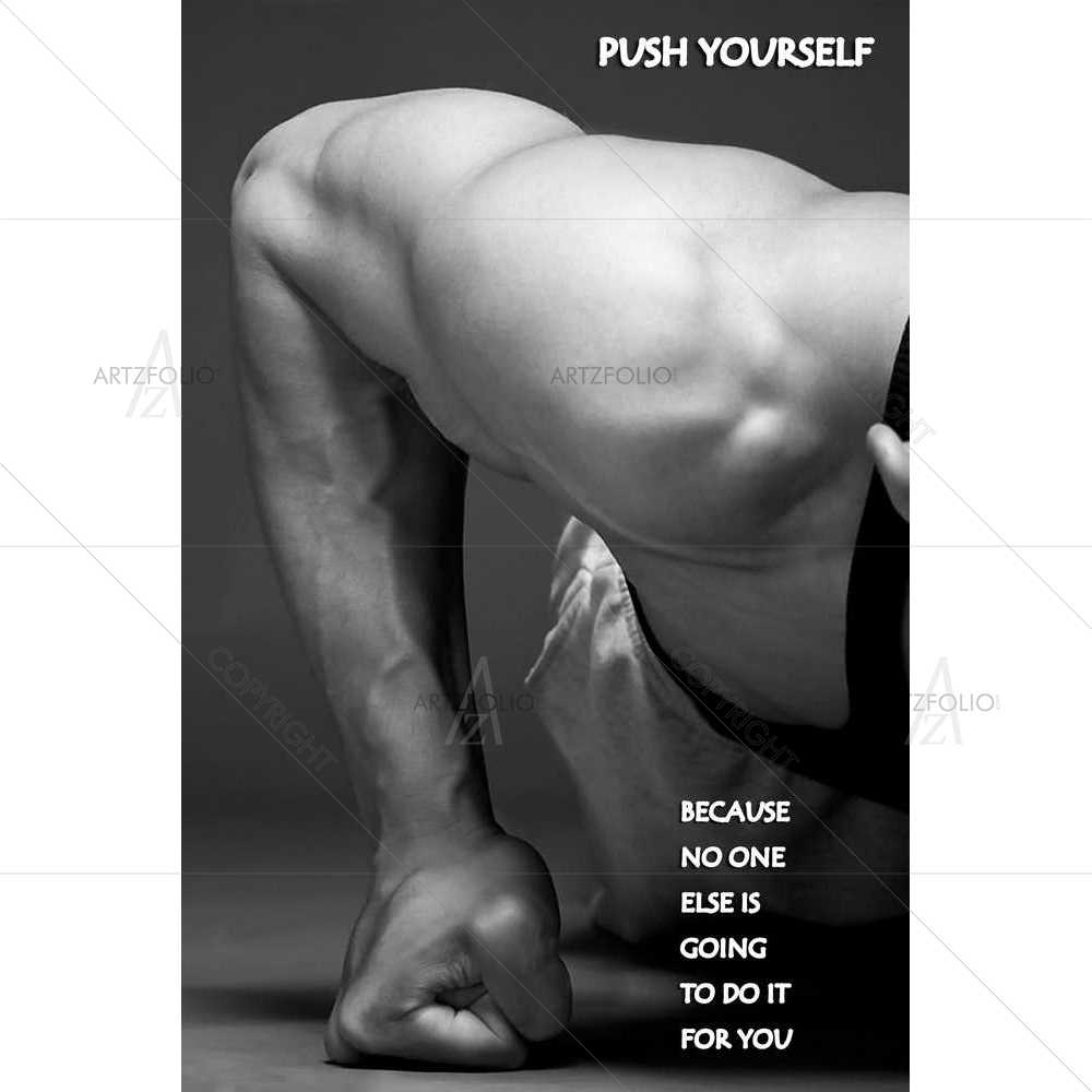 Push Yourself — custom-size art design 5008450