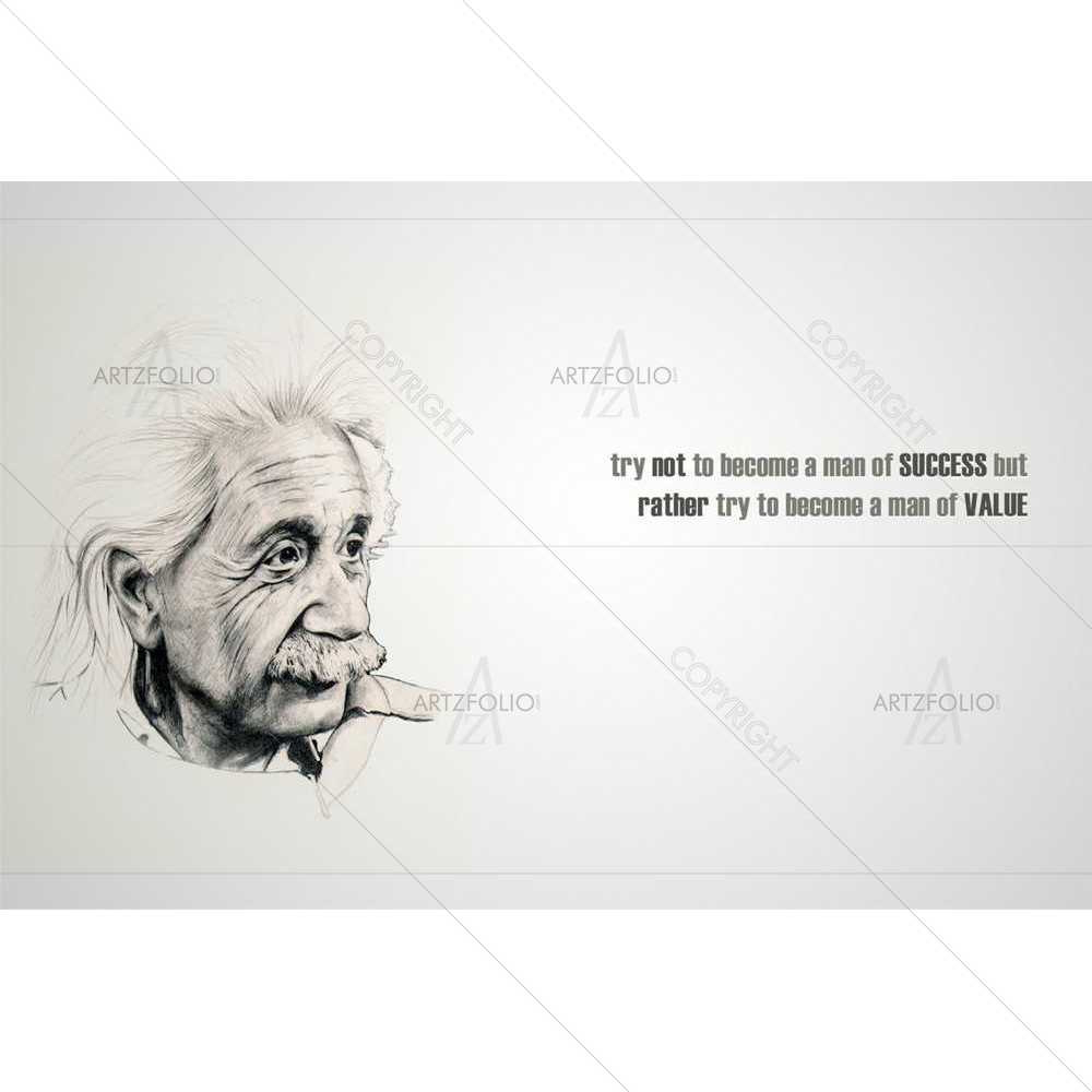 Albert Einstein Success — custom-size art design 5008454