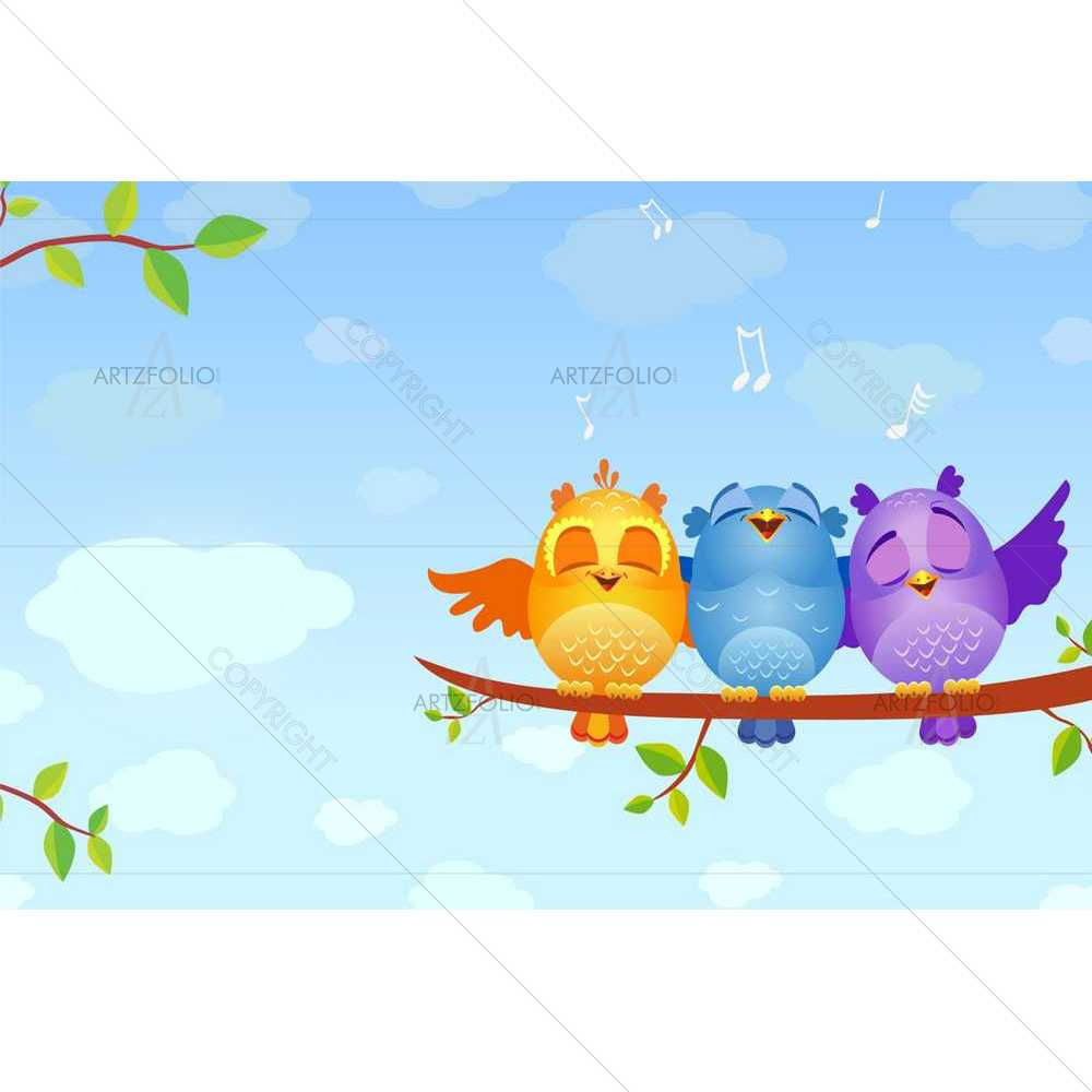 Birds D3 — custom-size art design 5008472