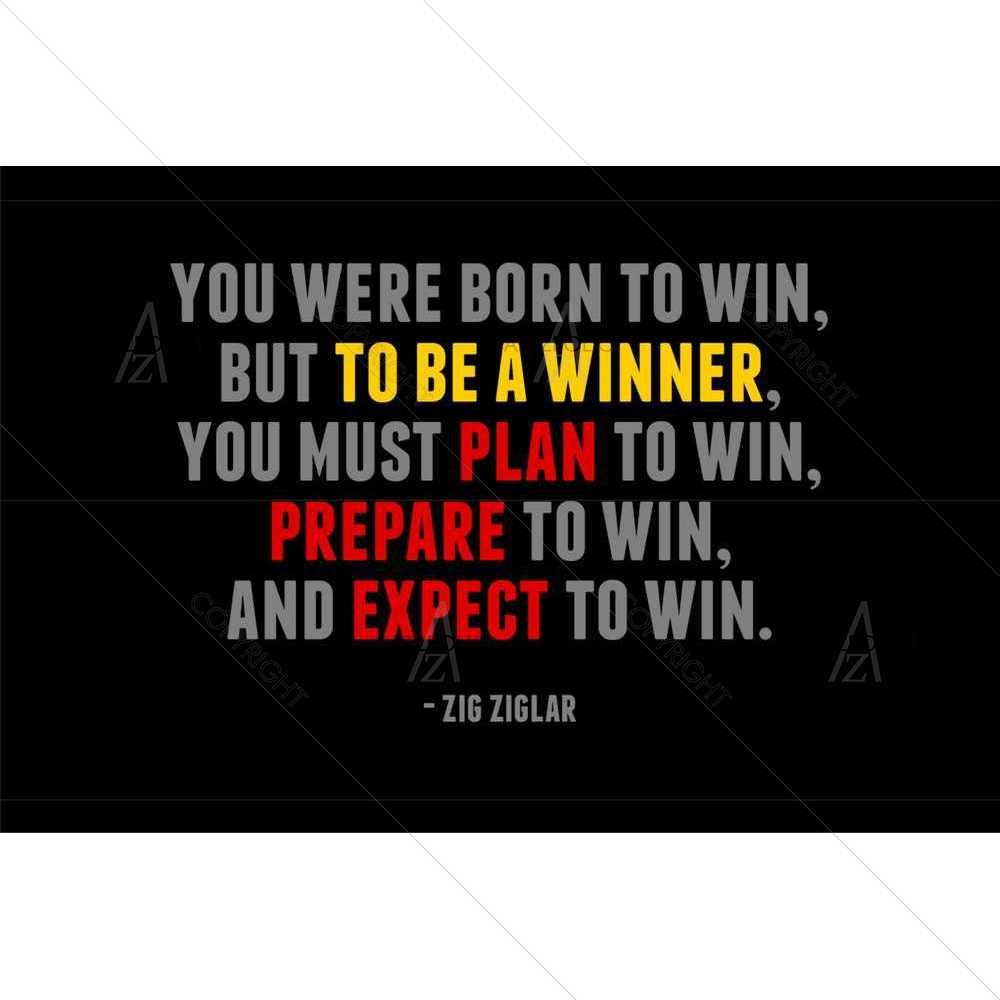 Born a Winner — custom-size art design 5008476