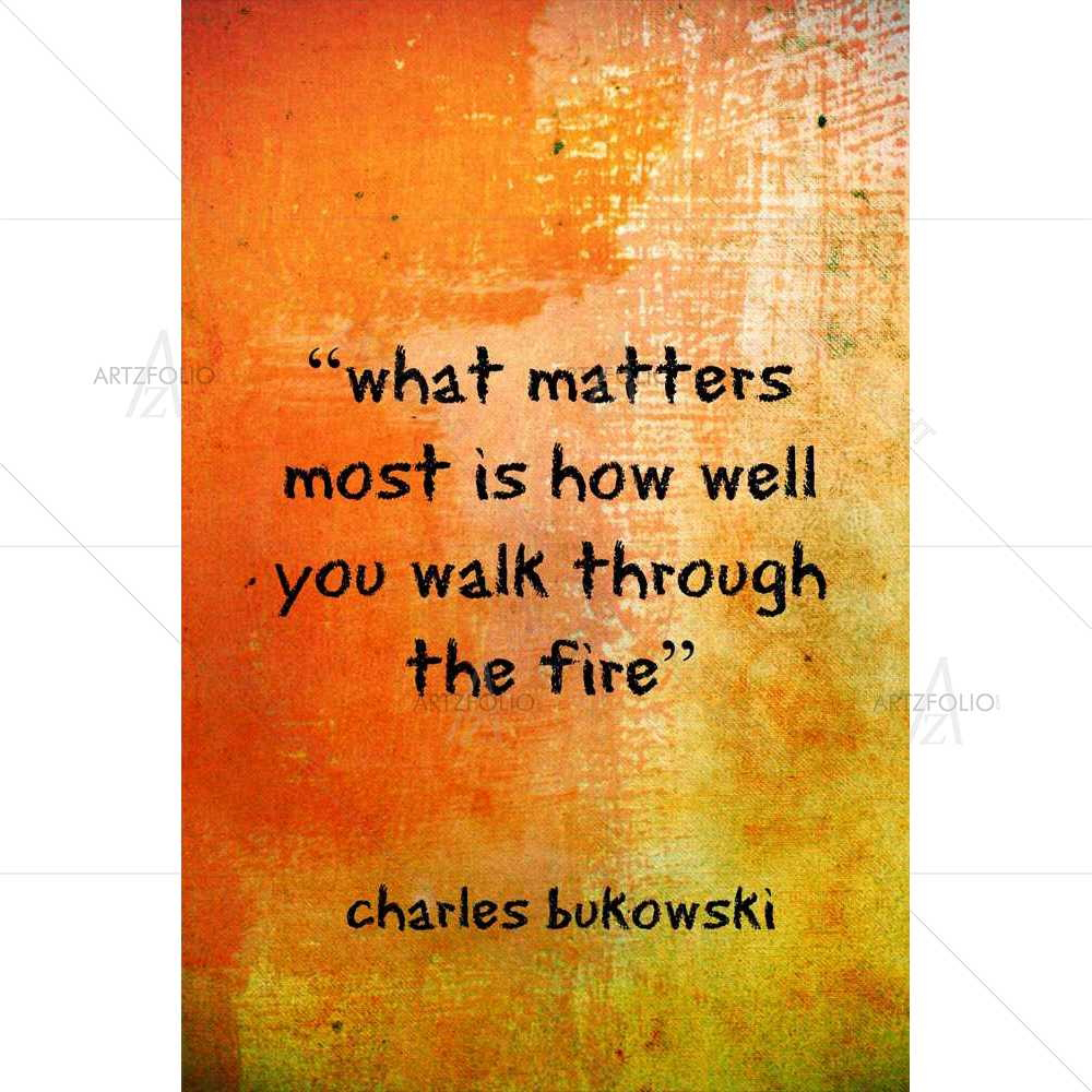 Charles Bukowski — Inspirational custom art by ArtzFolio