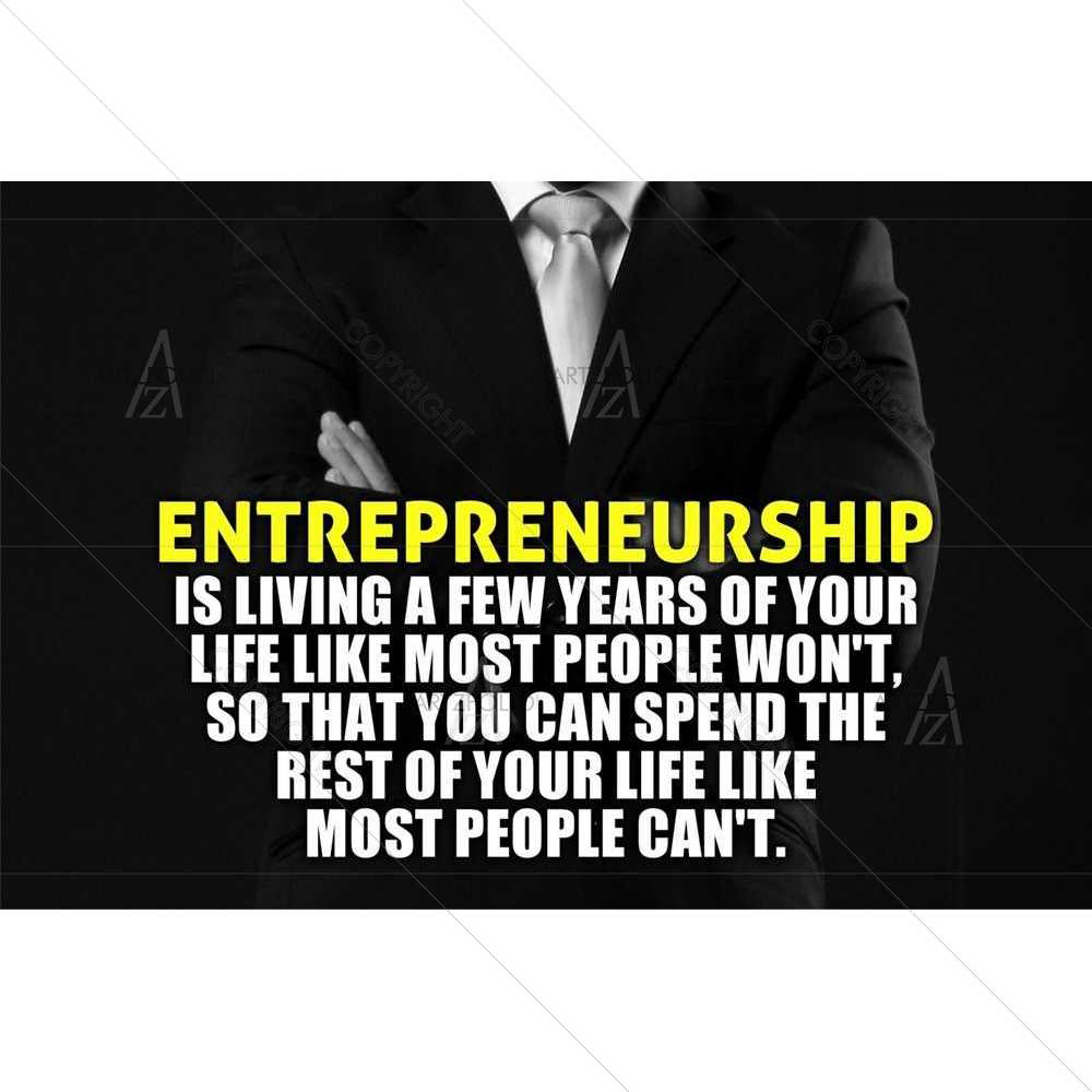 Entrepreneurship — Inspirational custom art by ArtzFolio