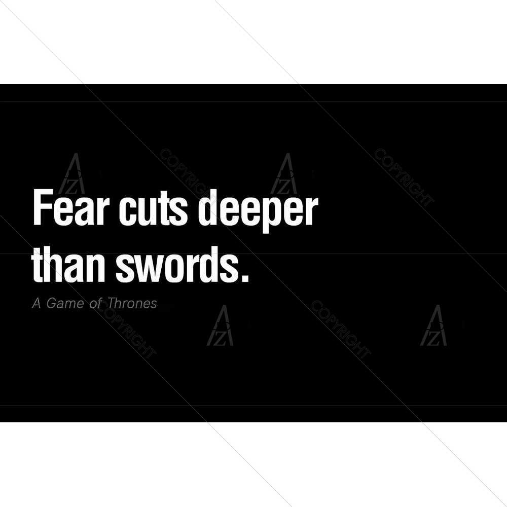 Fear Cuts Deeper — custom-size art design 5008505