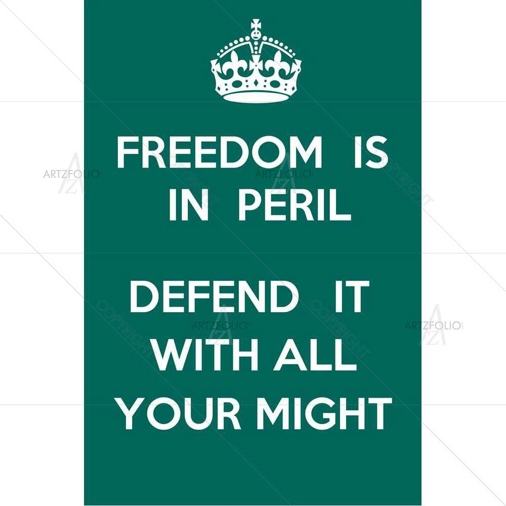 Freedom is in Peril — custom-size art design 5008508