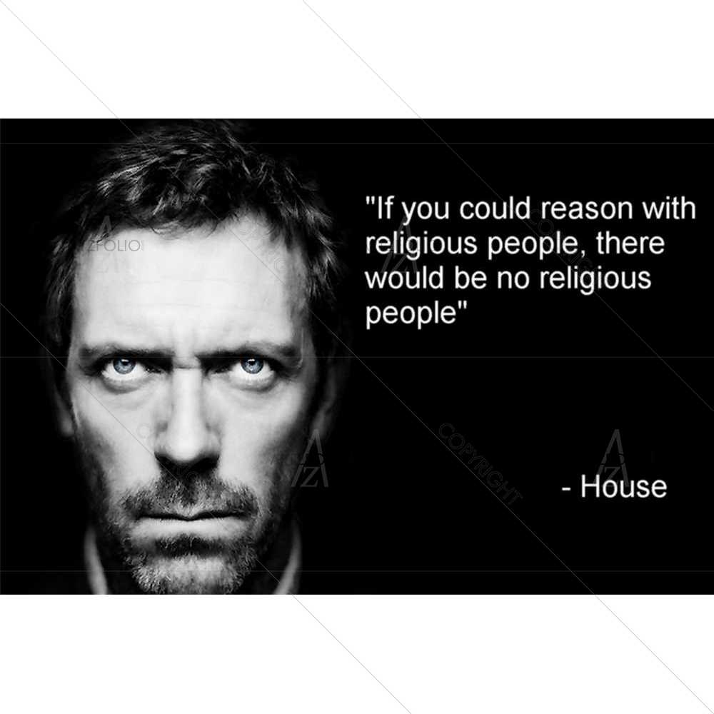 Gregory House Religion — custom-size art design 5008514