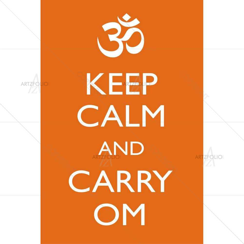 Keep Calm & Carry Om — custom-size art design 5008531