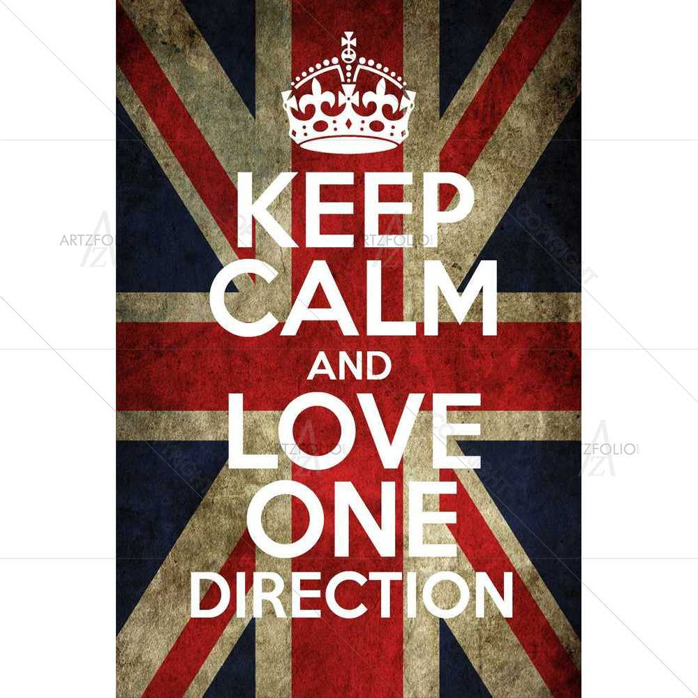 Keep Calm & Love One Direction — Love custom art by ArtzFolio