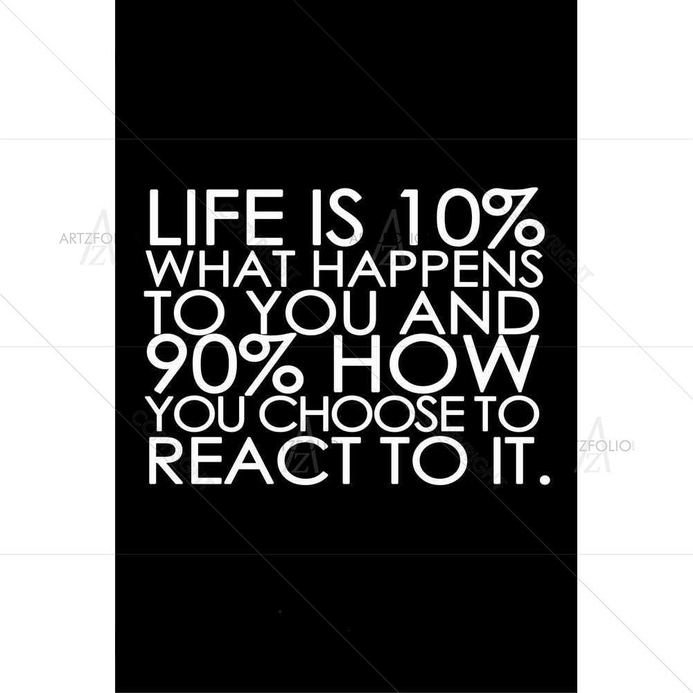 Life is 10 — Inspirational custom art by ArtzFolio