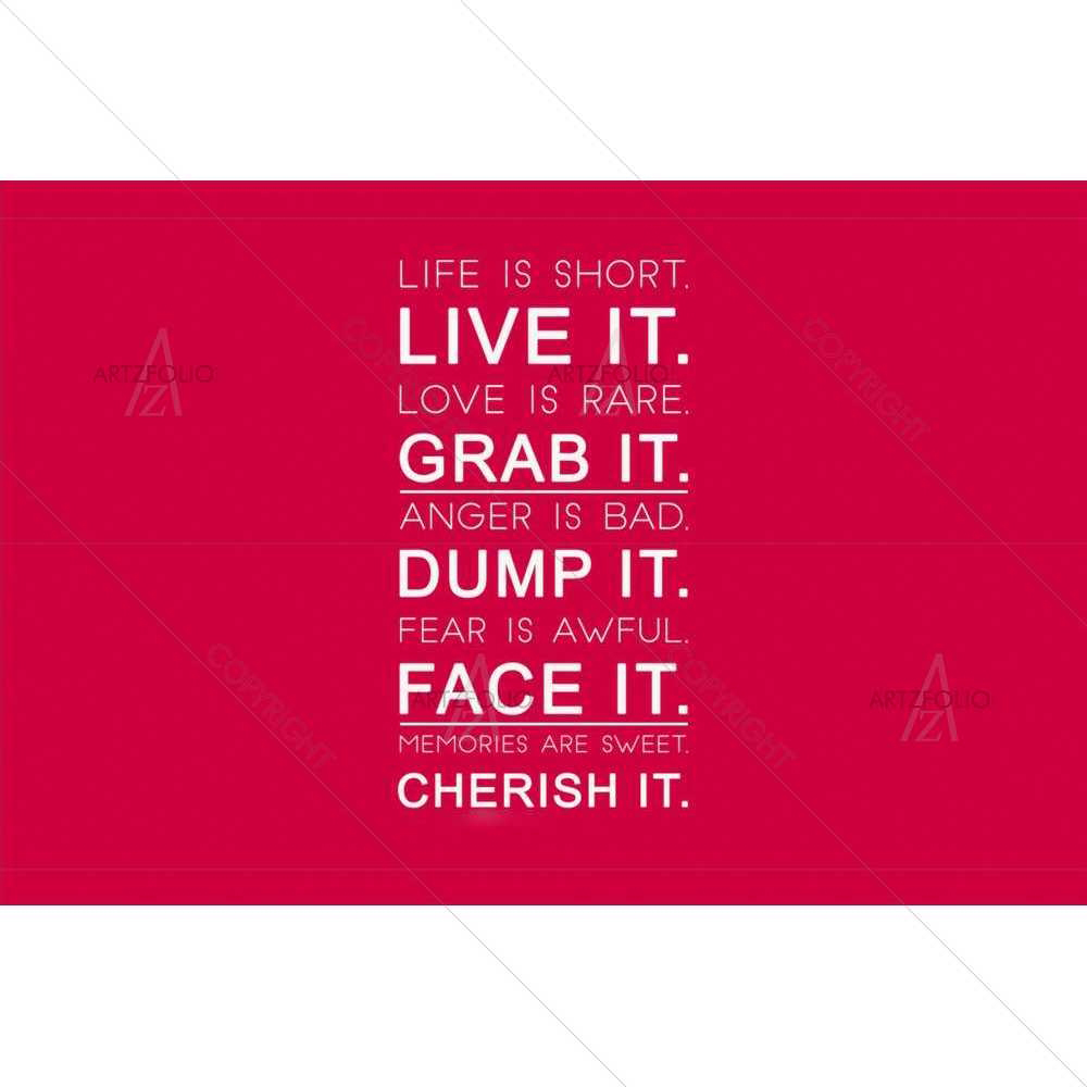 Life is Short — custom-size art design 5008555