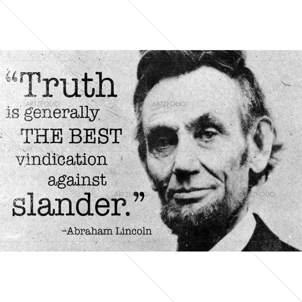 Lincoln Truth — Ancient custom art by ArtzFolio