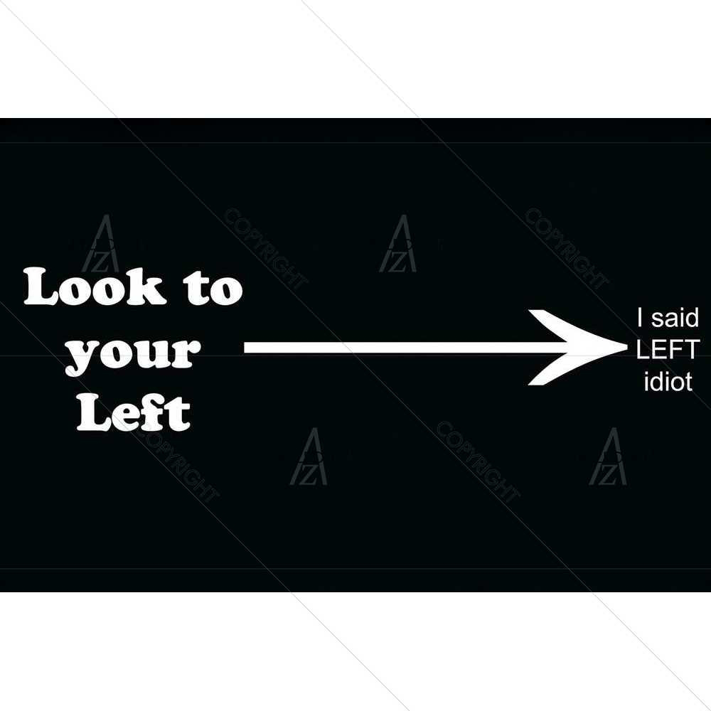 Look Left — custom-size art design 5008560