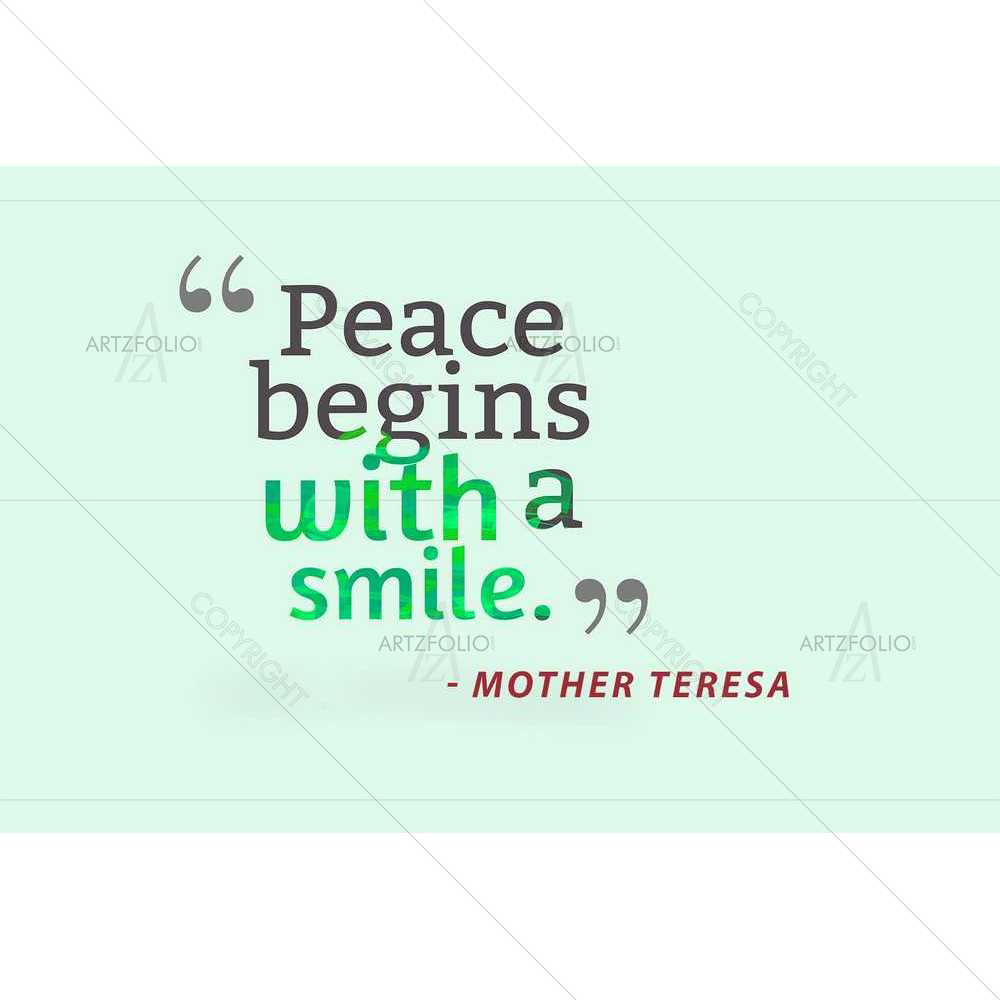 Peace Begins With a Smile — Love custom art by ArtzFolio