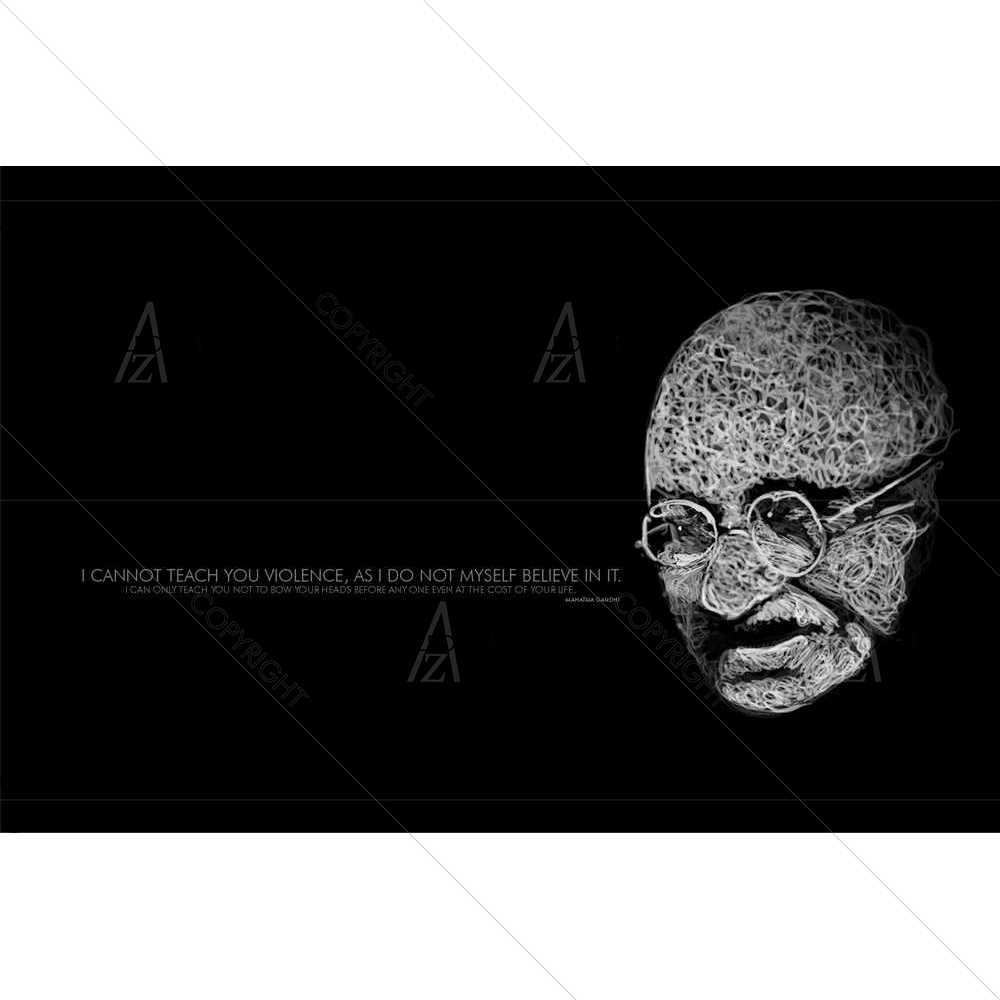 Self Believe Mahatma Gandhi — custom-size art design 5008585