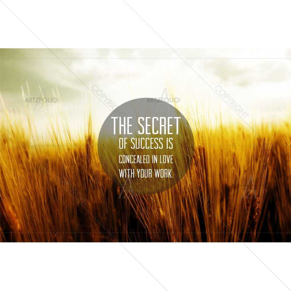 The Secret of Success — custom-size art design 5008600