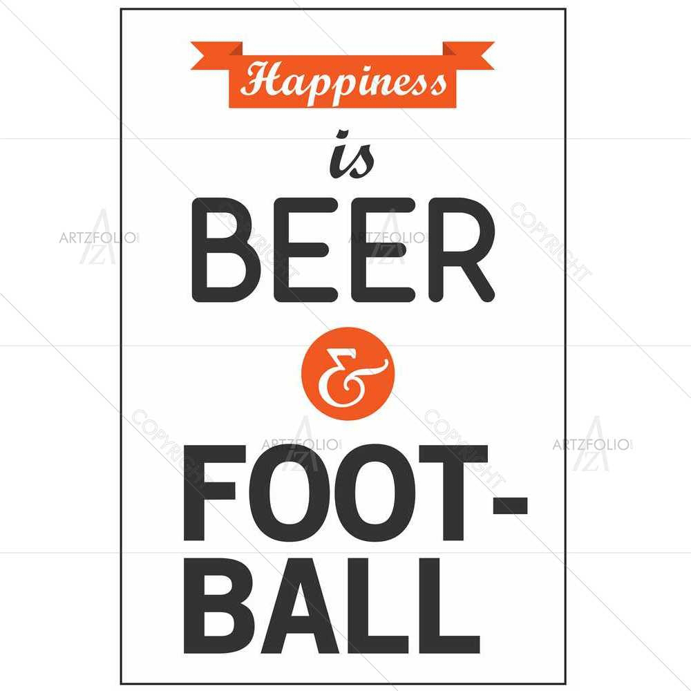 Beer & Football — Baby custom art by ArtzFolio