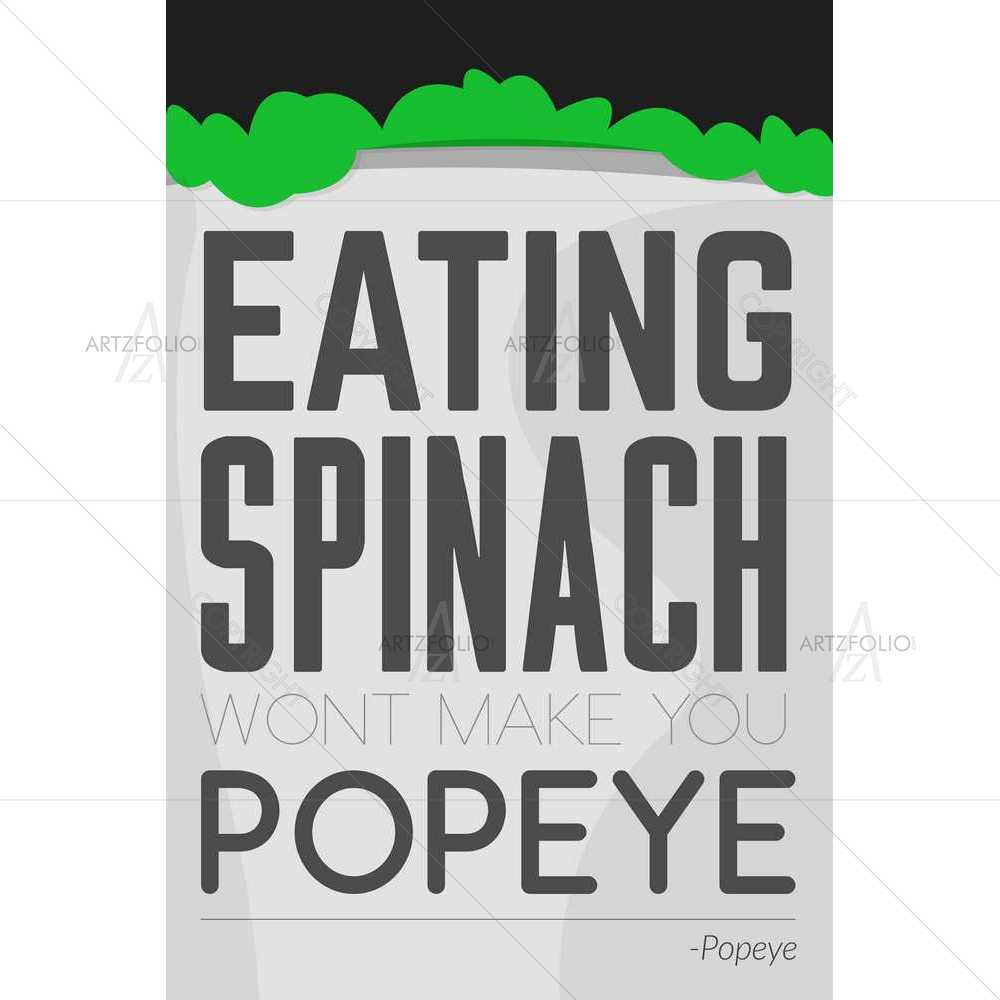Eating Spinach — Baby custom art by ArtzFolio