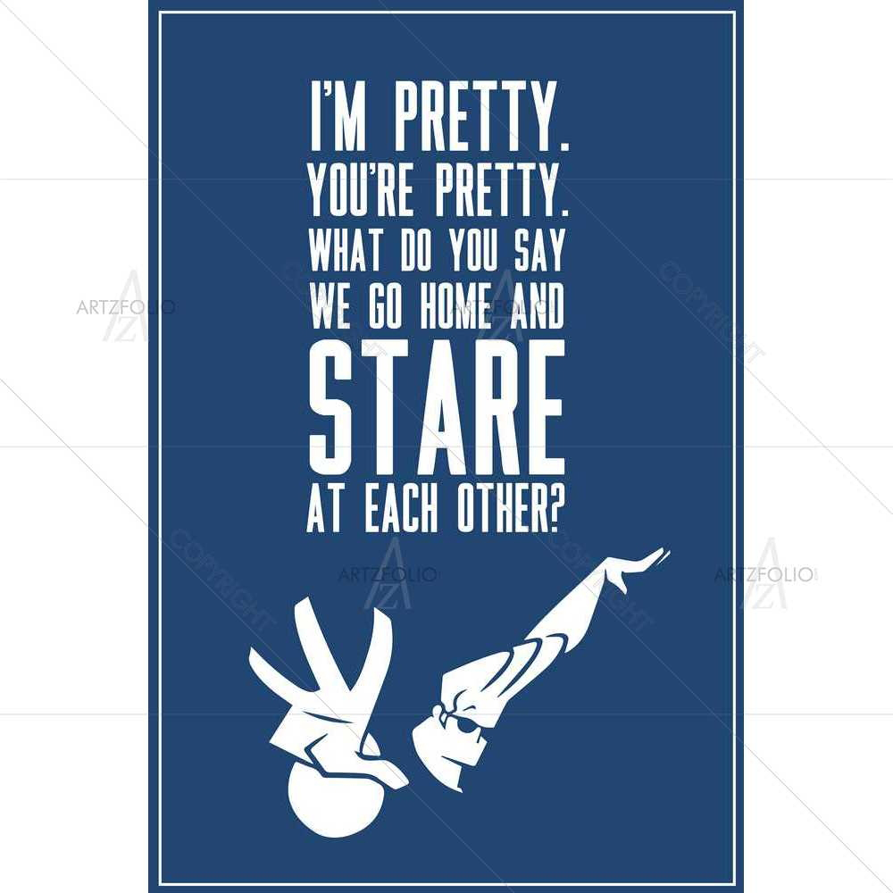 I Am Pretty — Comedy custom art by ArtzFolio