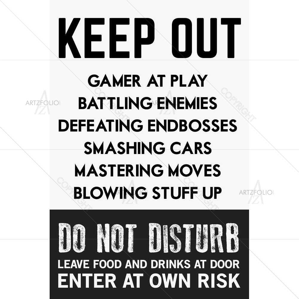 Keep Out — Kids & Nursery custom art by ArtzFolio