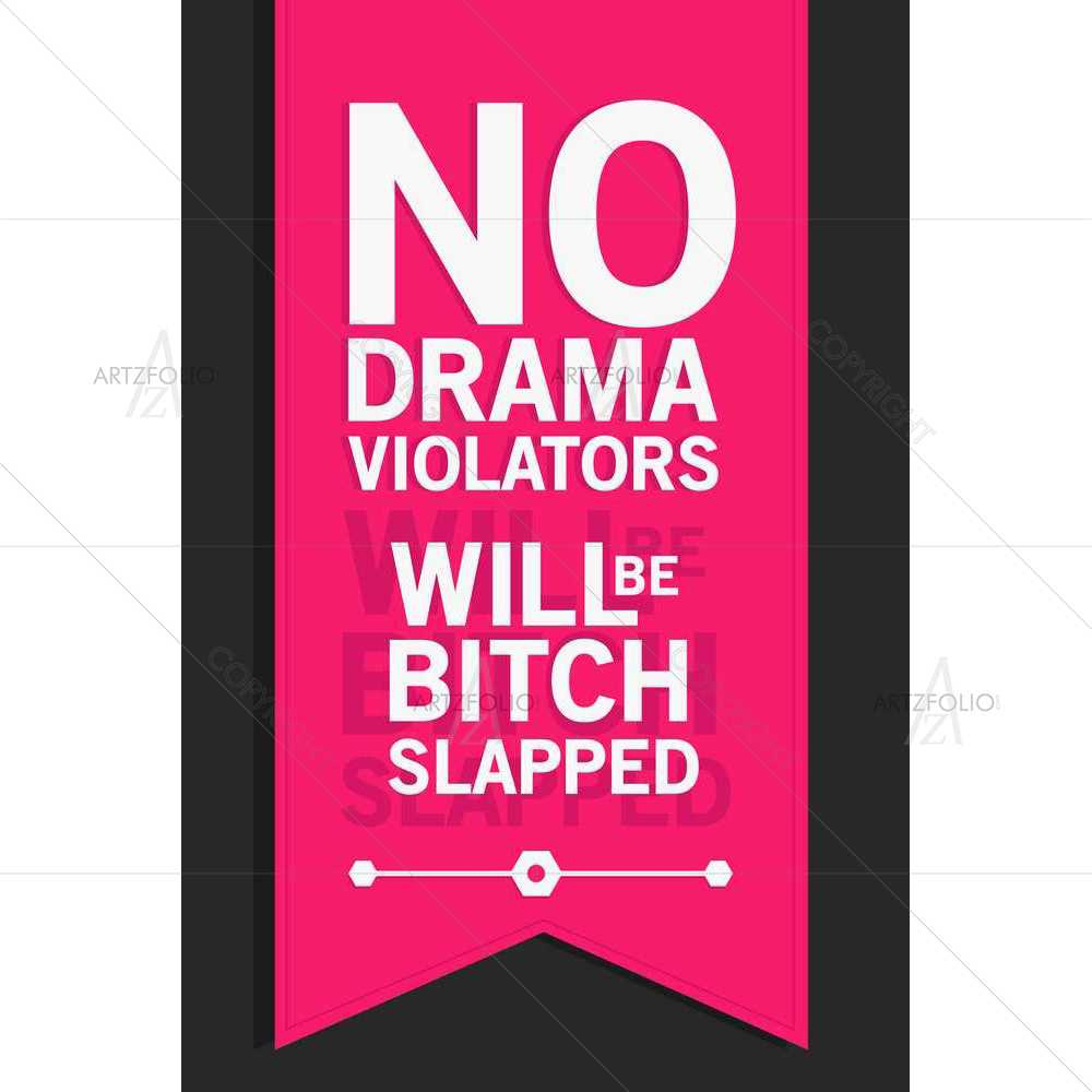 No Drama — Devotional custom art by ArtzFolio