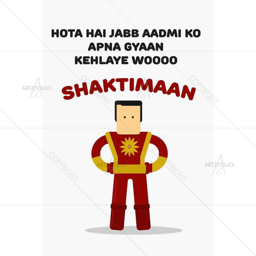 Shaktimaan — Kids & Nursery custom art by ArtzFolio