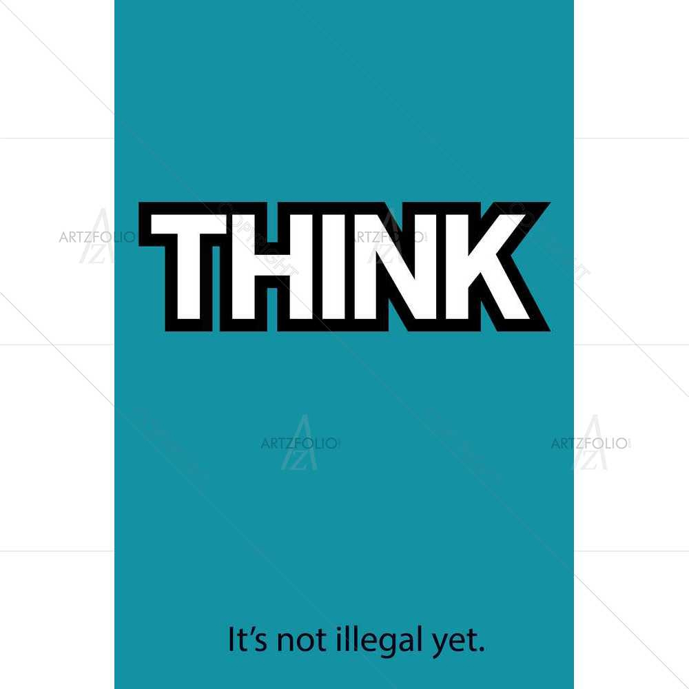 Think — custom-size art design 5008671