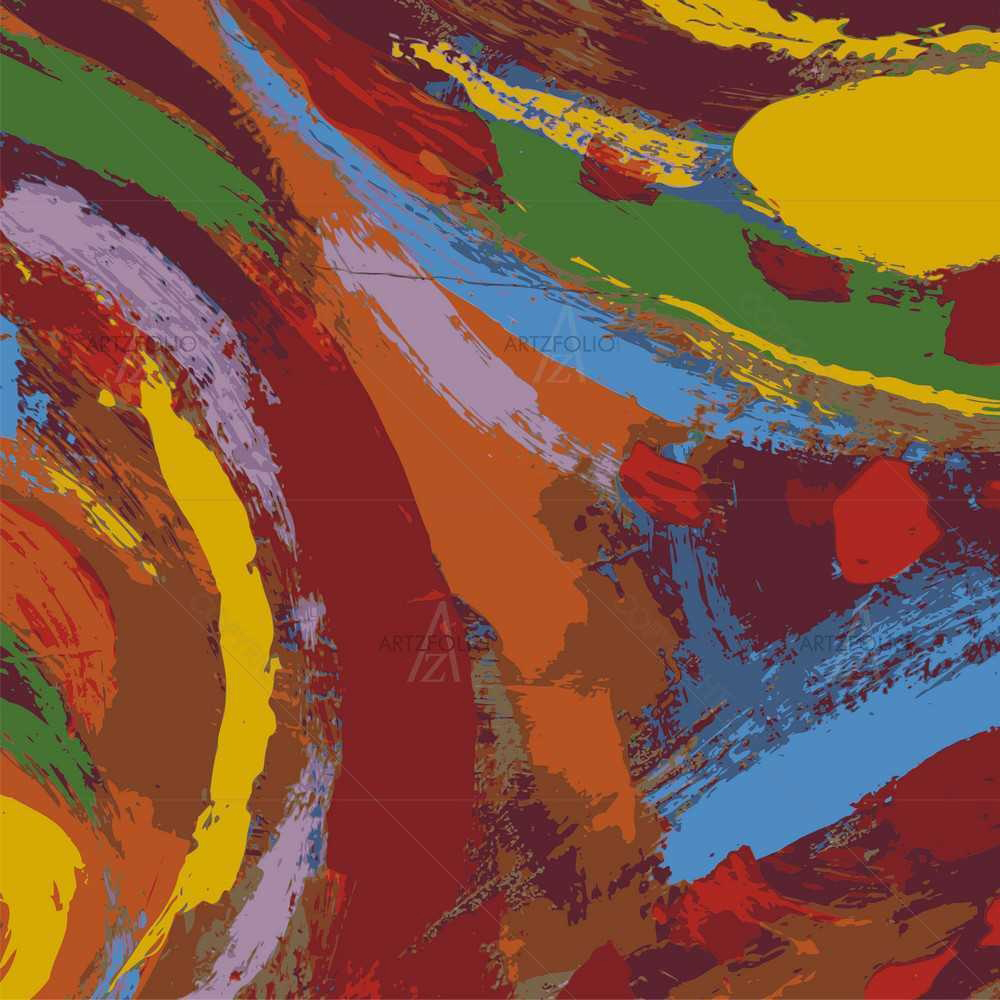 Abstract Watercolours D6 — Abstract custom art by ArtzFolio