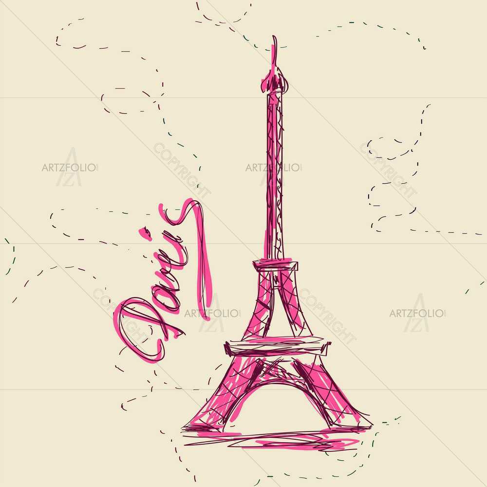 Architecture Paris — custom-size art design 5008688