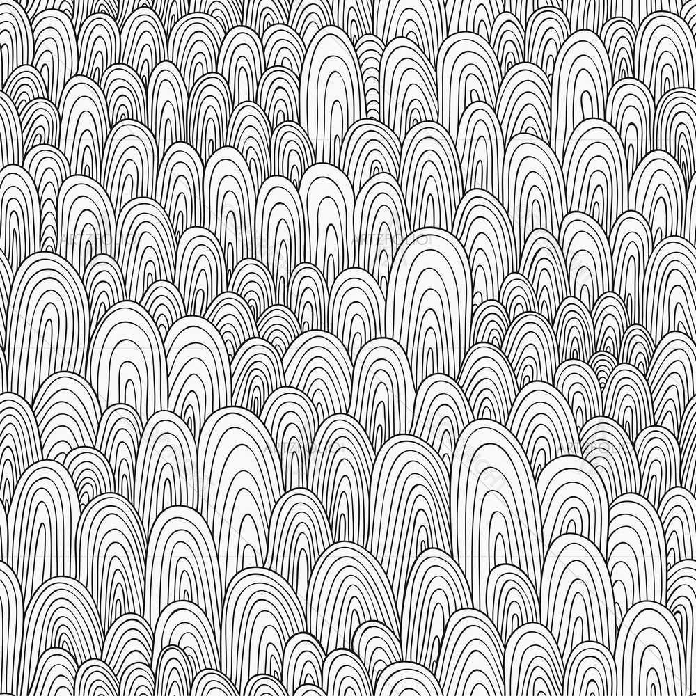B&W Waves D1 — custom-size art design 5008696