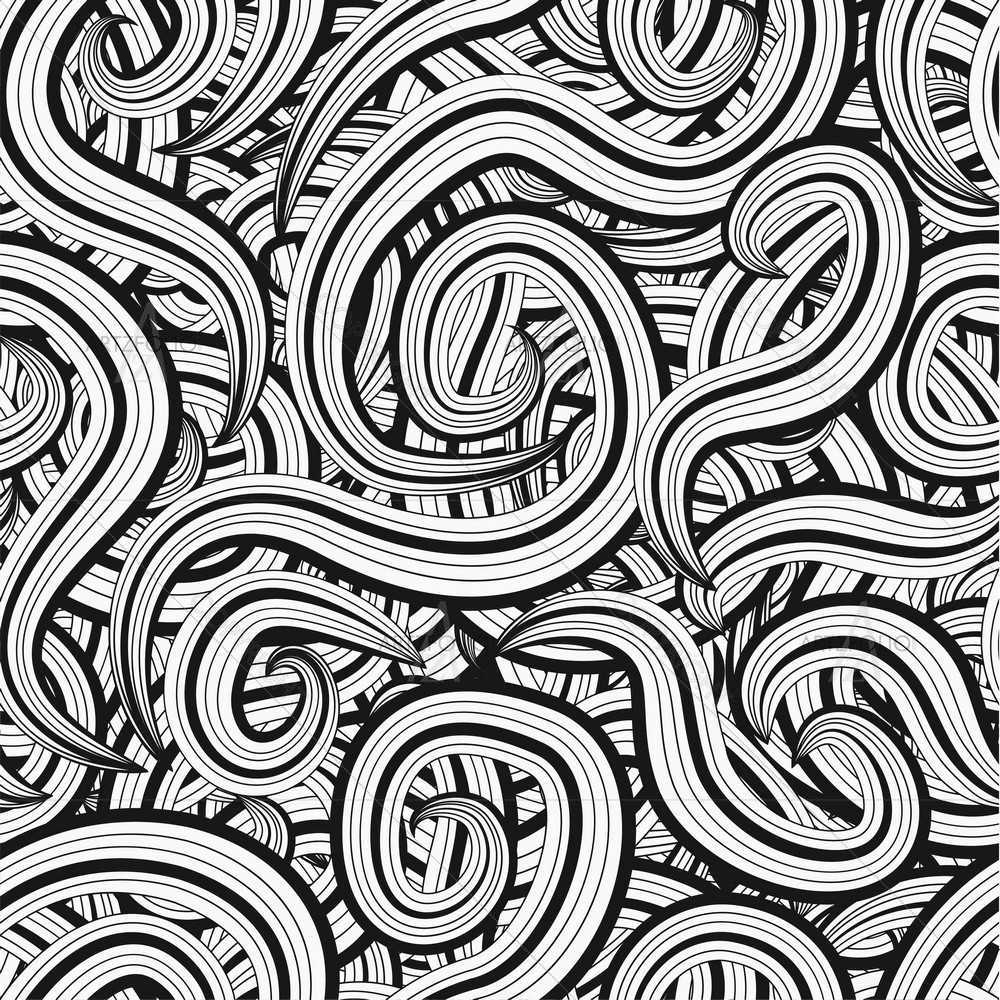 B&W Waves D4 — Abstract custom art by ArtzFolio