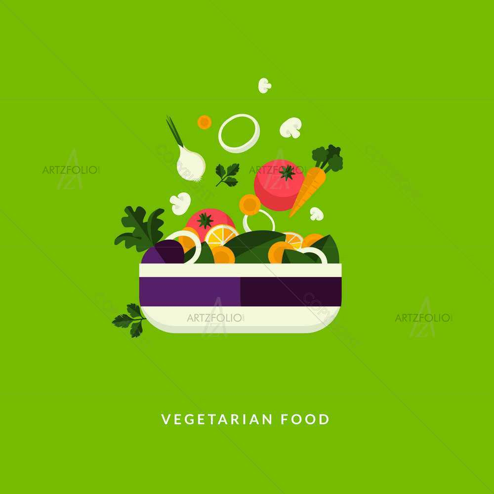 Vegetarian Food — custom-size art design 5008717