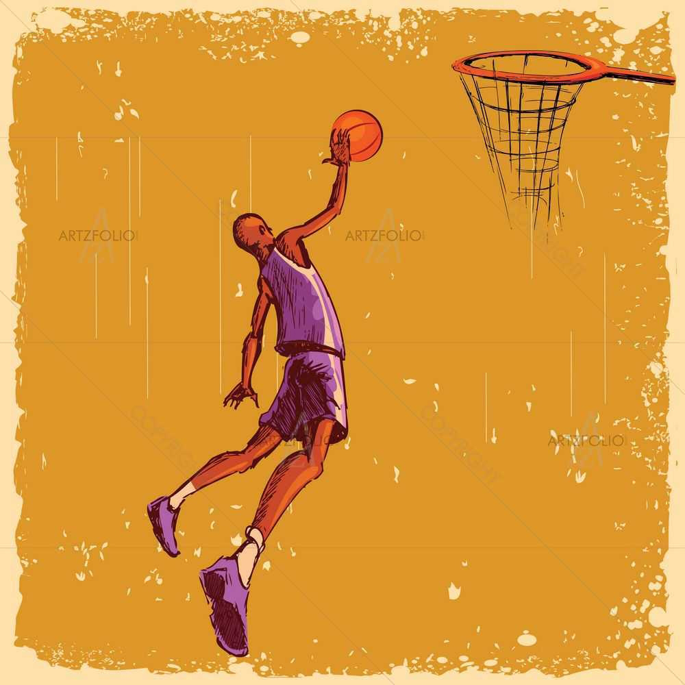 Basketball League D1 — custom-size art design 5008719