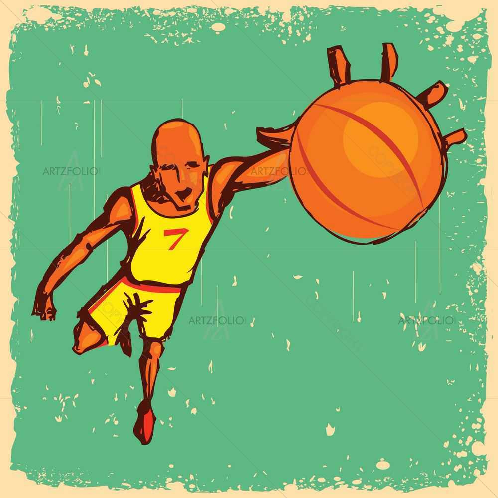 Basketball League D5 — custom-size art design 5008723