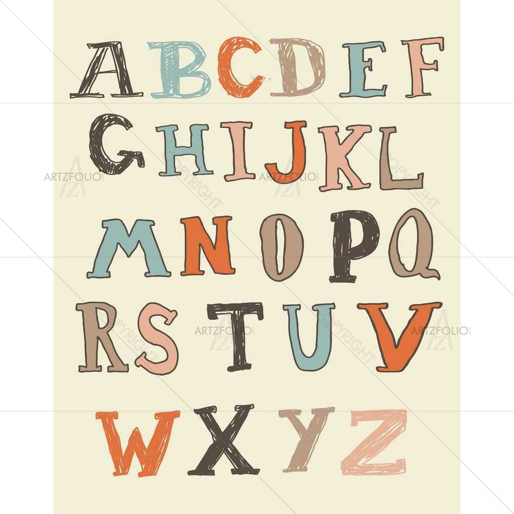 Free Alphabets D3 — custom-size art design 5008753