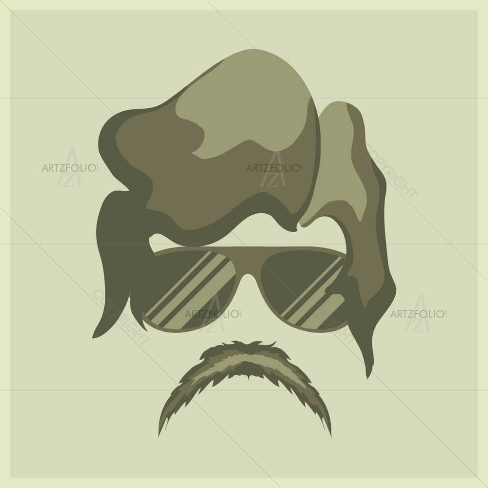 Hairstyle Hipster D8 — Abstract custom art by ArtzFolio