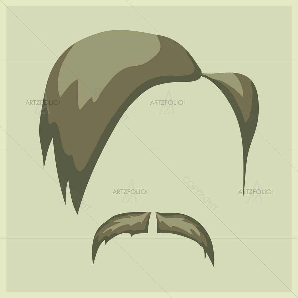 Hairstyle Hipster D13 — Abstract custom art by ArtzFolio