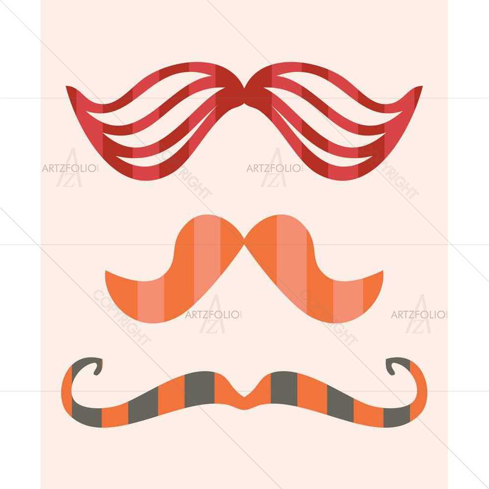 Mustache D6 — Abstract custom art by ArtzFolio