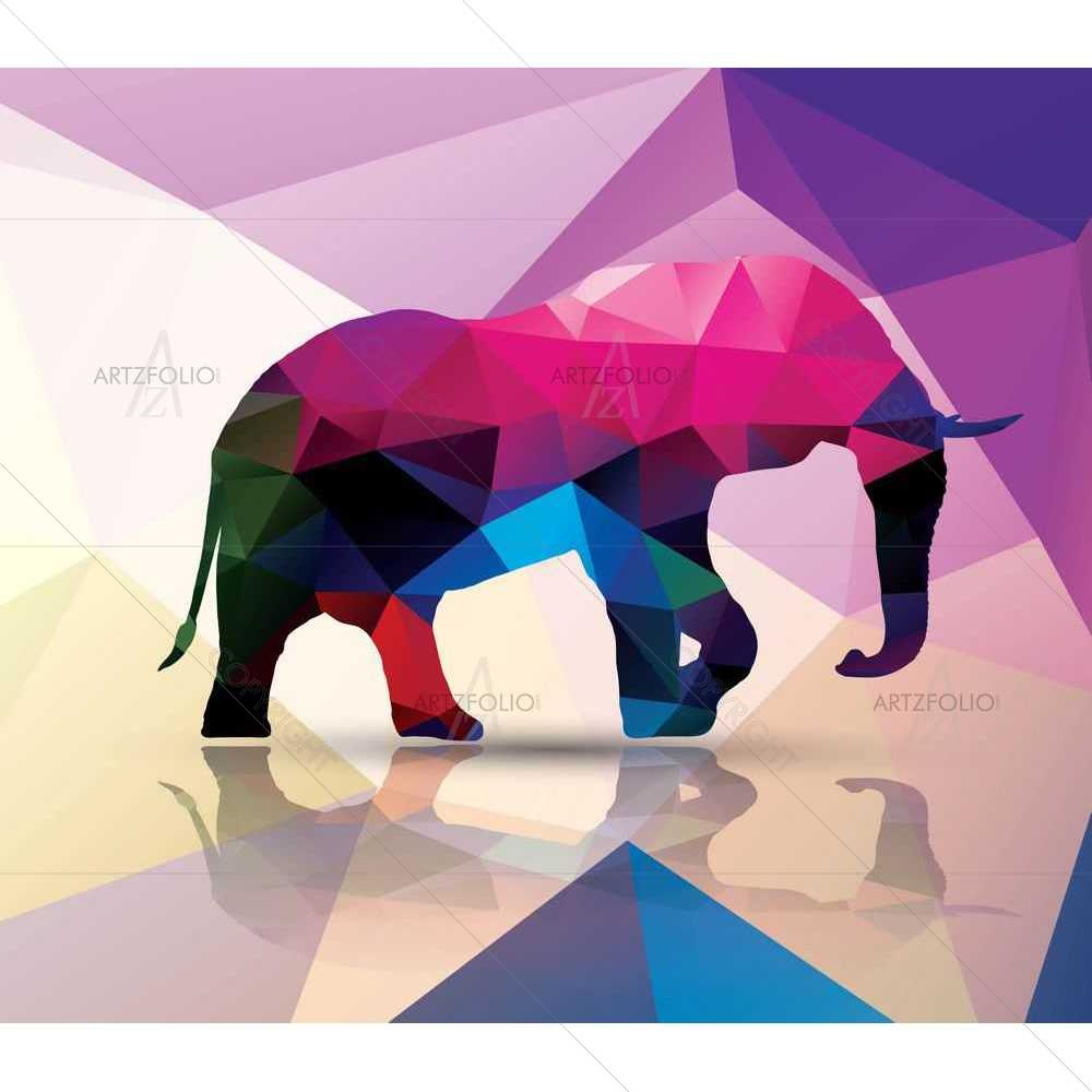 Origami Animals D8 — custom-size art design 5008819