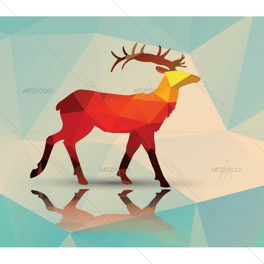 Origami Animals D12 — custom-size art design 5008823
