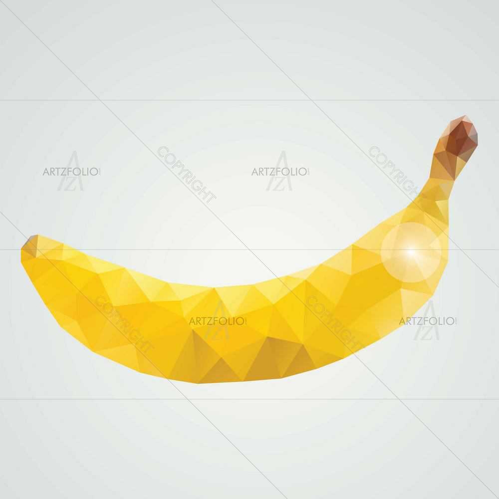 Polygonal Fruits D7 — custom-size art design 5008846