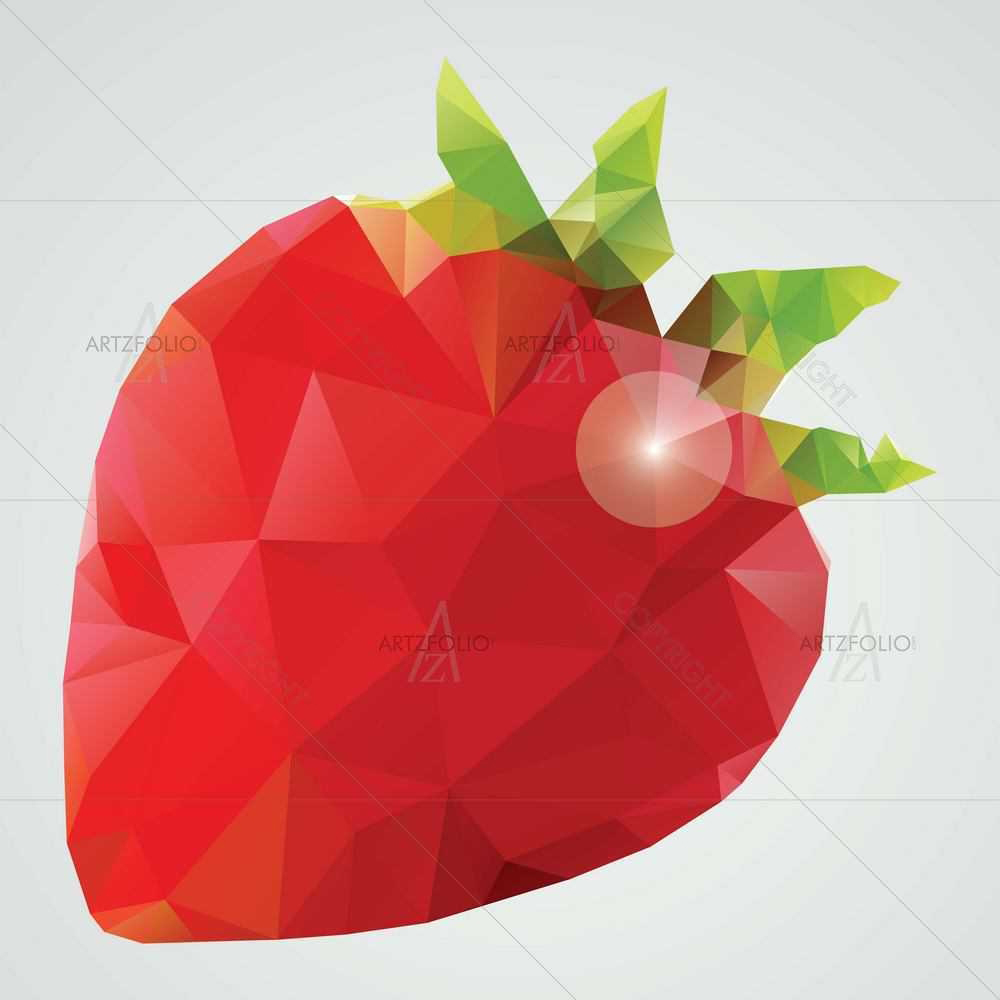 Polygonal Fruits D10 — custom-size art design 5008849
