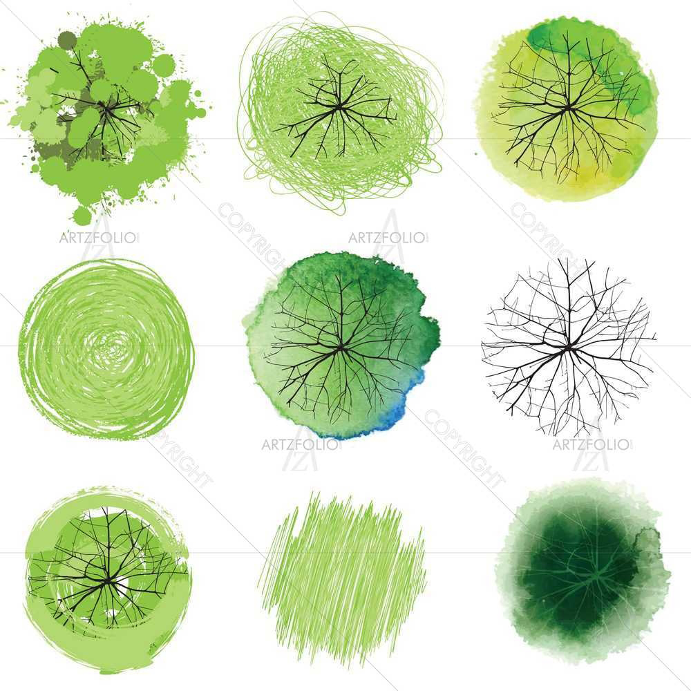 Tree Tops D1 — custom-size art design 5008873