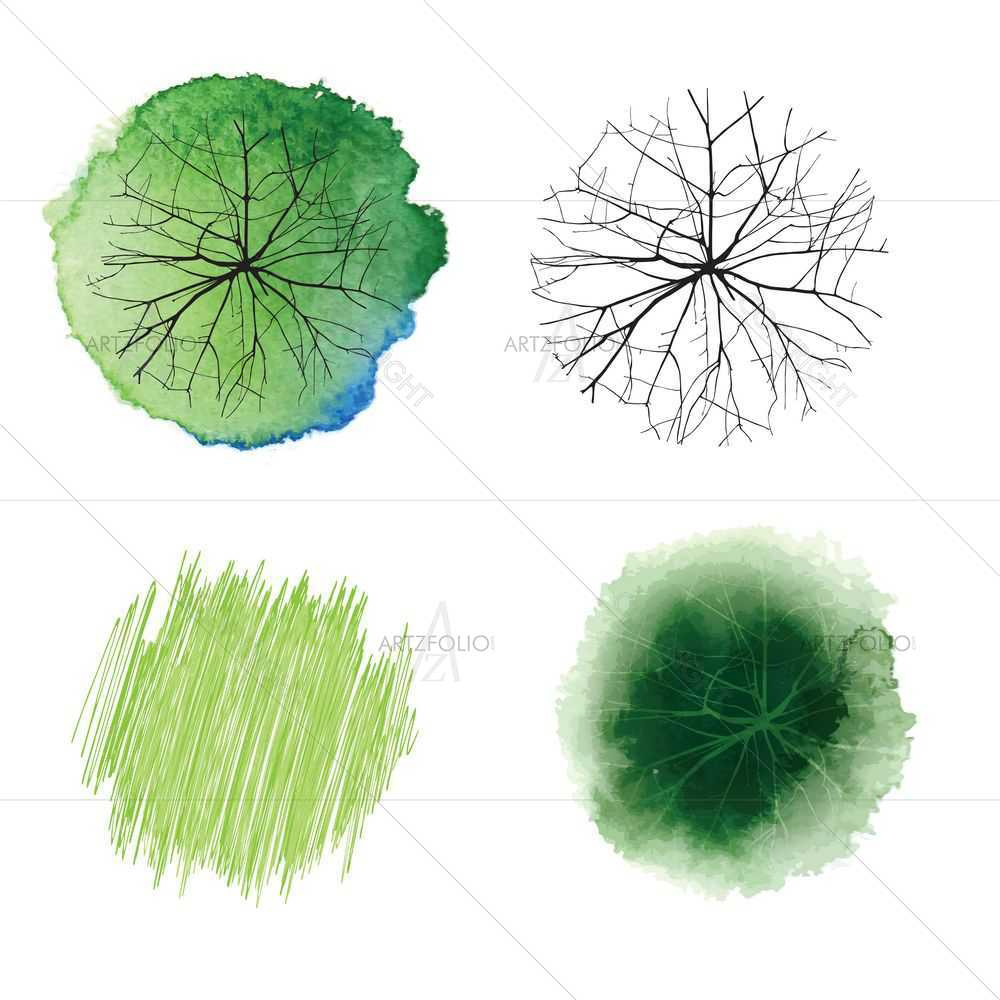 Tree Tops D4 — Botanical custom art by ArtzFolio