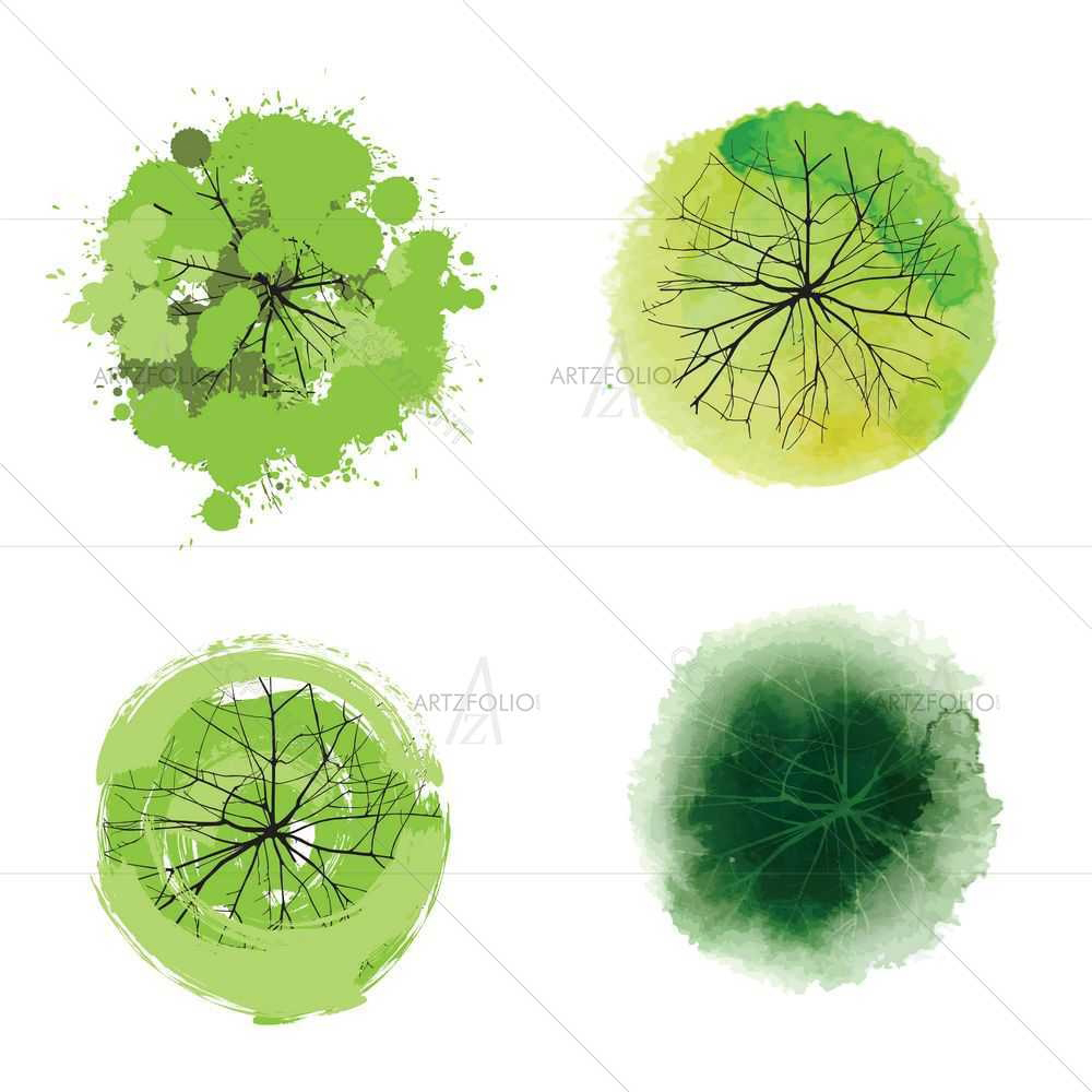 Tree Tops D5 — custom-size art design 5008877
